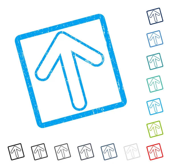 Simge kauçuk filigran yukarı yönlü ok