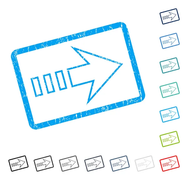 Sağ simge kauçuk filigranı göndermek