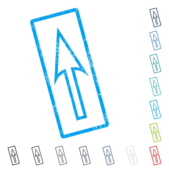 Simge kauçuk filigran yukarı ok keskin