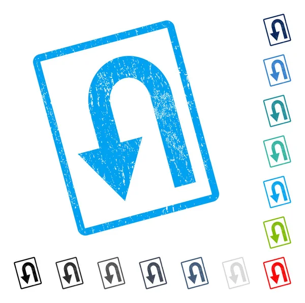 Simge kauçuk filigran geri çevirmek