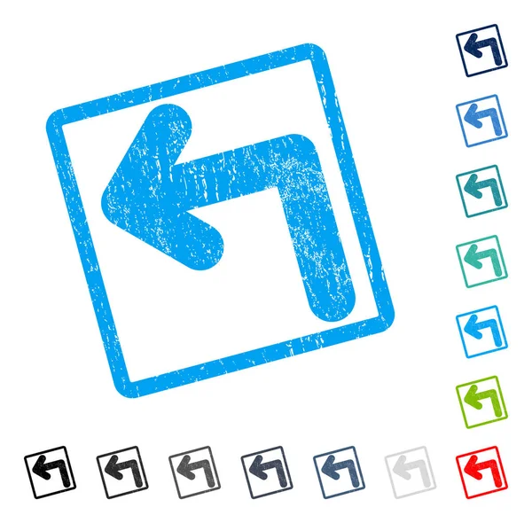 Sol simgesi kauçuk filigran açmak