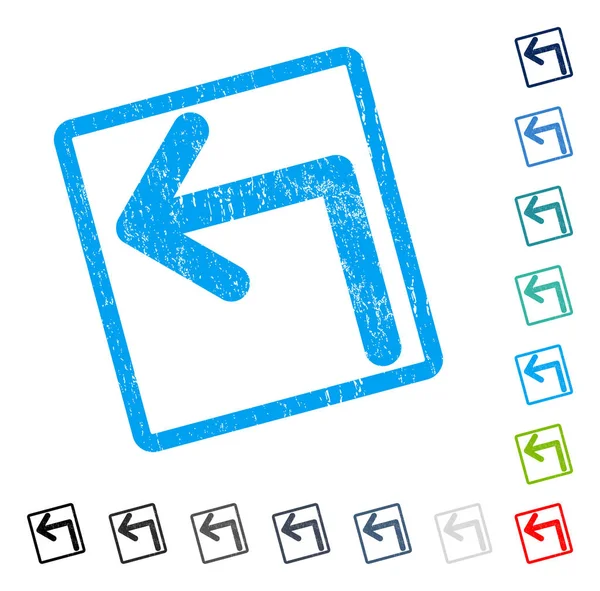 Sol simgesi kauçuk filigran açmak