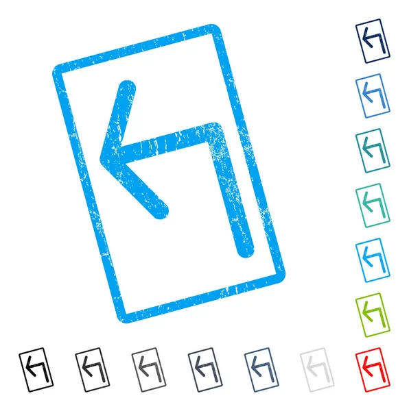 Sol simgesi kauçuk filigran açmak