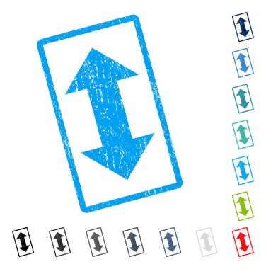 Dikey Exchange okları simge kauçuk filigran