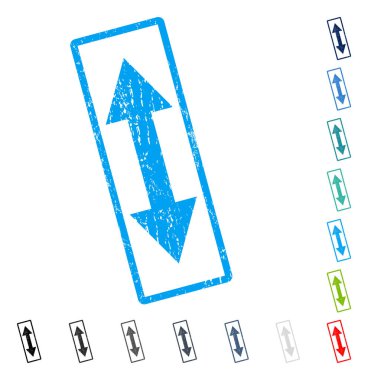 Dikey Çevir simgesi kauçuk filigran