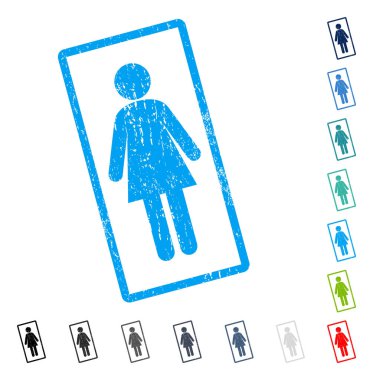 Kadın simgesi kauçuk filigran