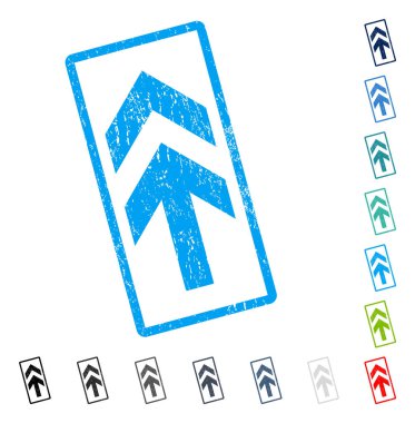 Simge kauçuk filigran yukarı ok