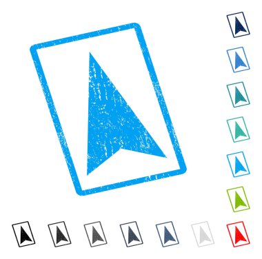 Simge kauçuk filigran yukarı ok ucu