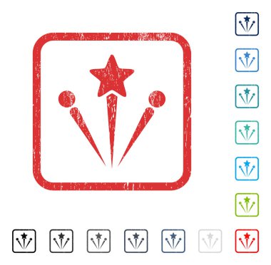 Selam Fireworks simgesini kauçuk filigran