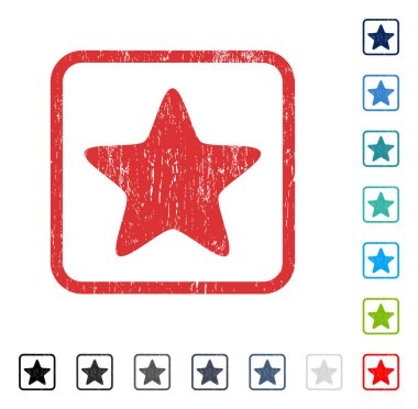 Yıldız simgesi kauçuk filigran