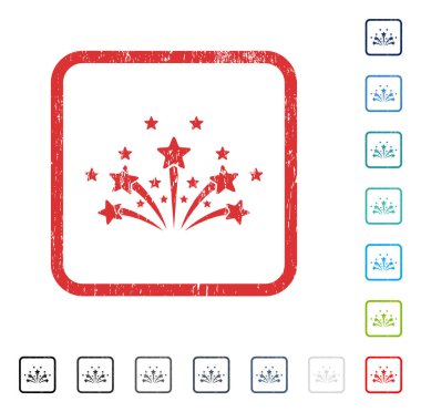 Yıldız Fireworks simgesini kauçuk filigran