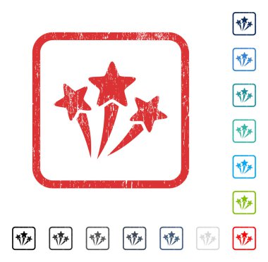 Yıldız Fireworks simgesini kauçuk filigran