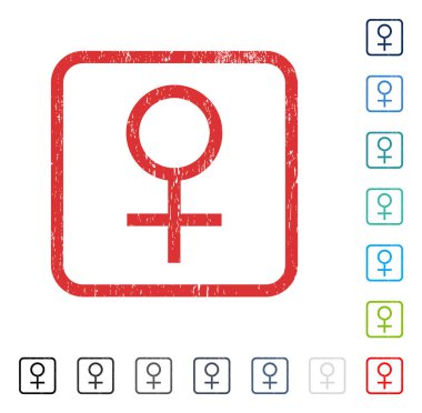 Venüs kadın sembol simge kauçuk filigran