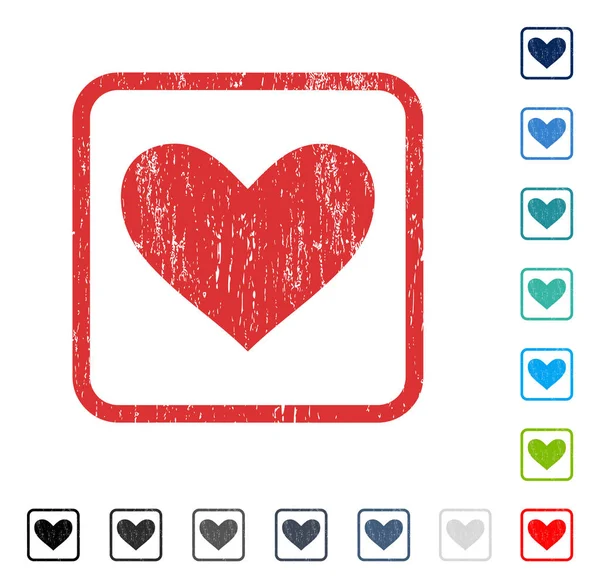 Aşk kalp simgesi kauçuk filigran