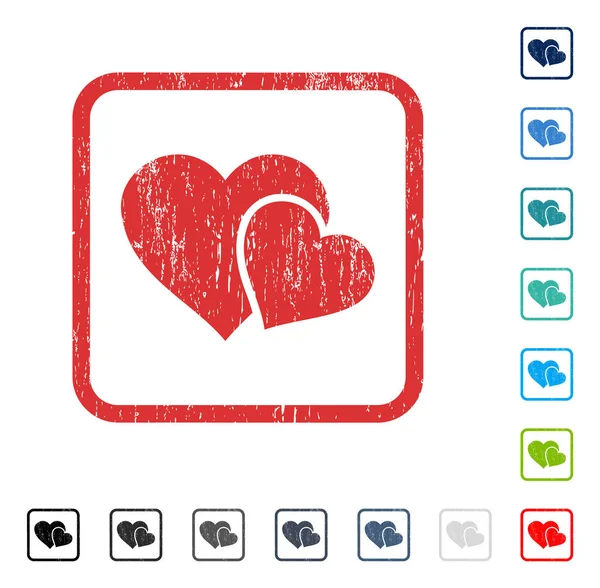 Aşk kalp simgesi kauçuk filigran