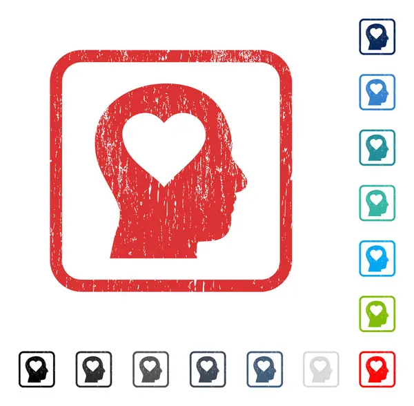 Kafa simgesi kauçuk filigran seviyorum