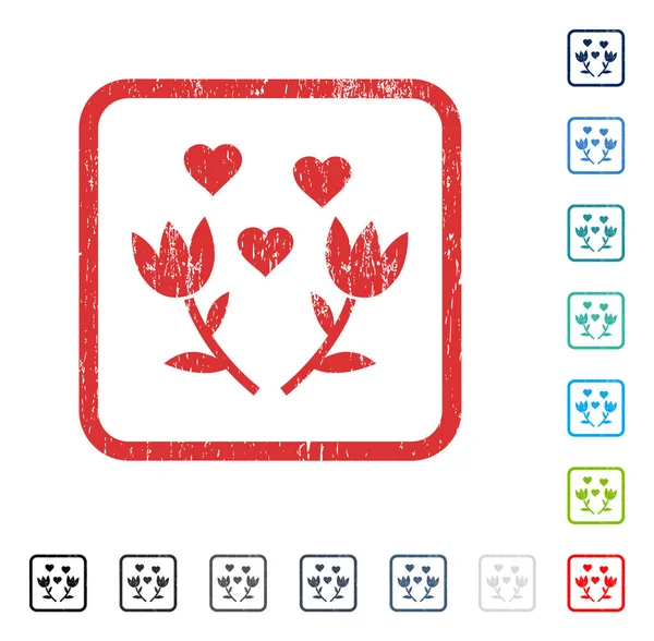 Güzel Lale çiçek simgesi kauçuk filigran