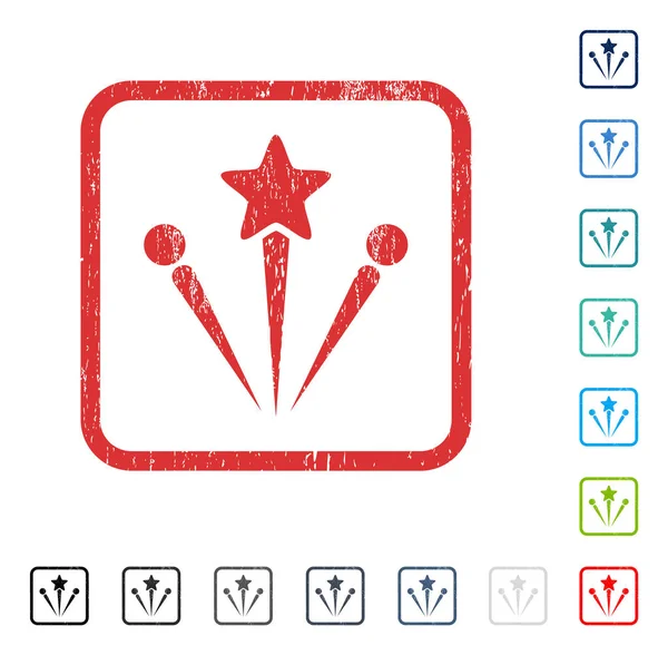 Selam Fireworks simgesini kauçuk filigran