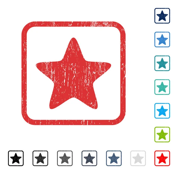 Yıldız simgesi kauçuk filigran