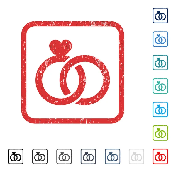 Alyans simgesi kauçuk filigran