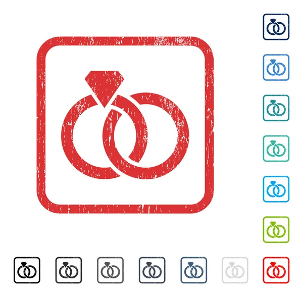 Alyans simgesi kauçuk filigran