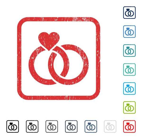 Alyans simgesi kauçuk filigran