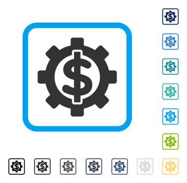 Finansal seçenekler vektör simge çerçeveli