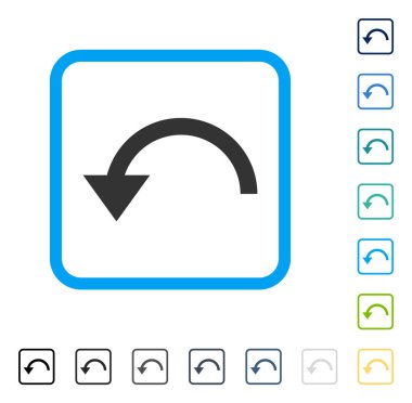 CCW çerçeveli vektör simge döndürmek