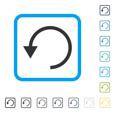 CCW çerçeveli vektör simge döndürmek