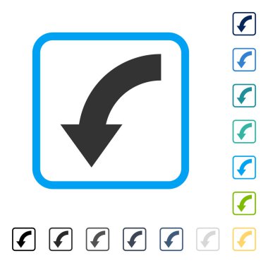 Çerçeveli vektör simgesi Döndür