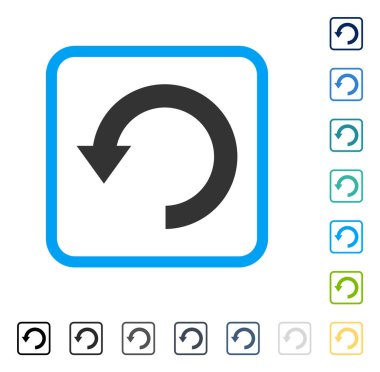 Çerçeveli vektör simgesi Döndür