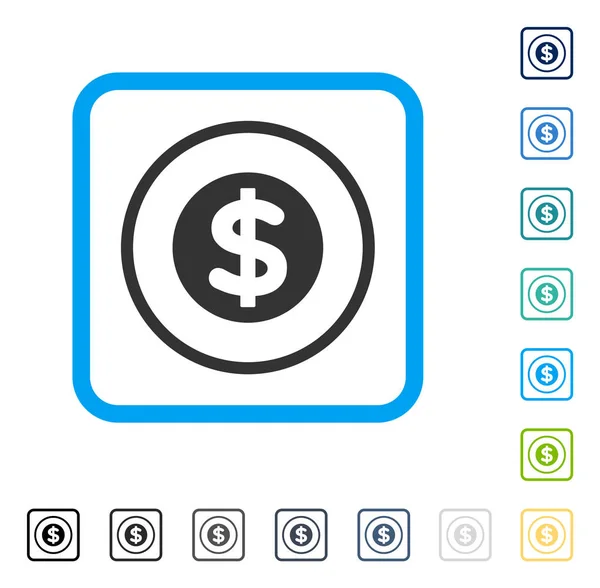 Finance Framed Vector Icon — Stock Vector