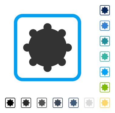 Dişli vektör simge çerçeveli