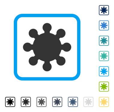 Dişli vektör simge çerçeveli