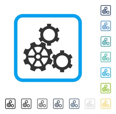 Gears'ı vektör simge çerçeveli
