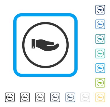 El vektör simge çerçeveli