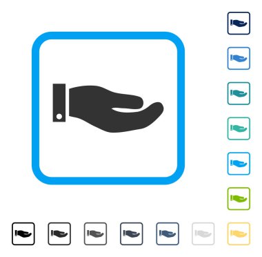 El vektör simge çerçeveli