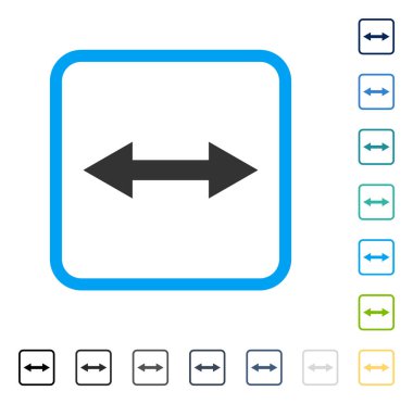 Yatay Çevir çerçeveli vektör simgesi