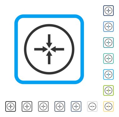 Etkisi okları vektör simge çerçeveli