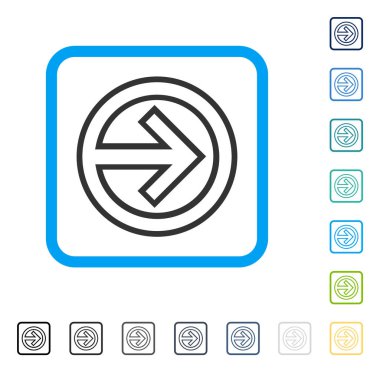 Alma vektör simge çerçeveli