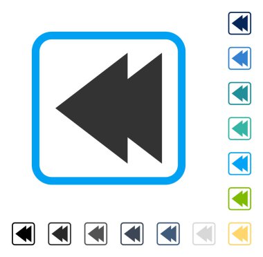 Vektör simgesi hareket sol çerçeveli