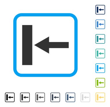 Vektör simgesi hareket sol çerçeveli