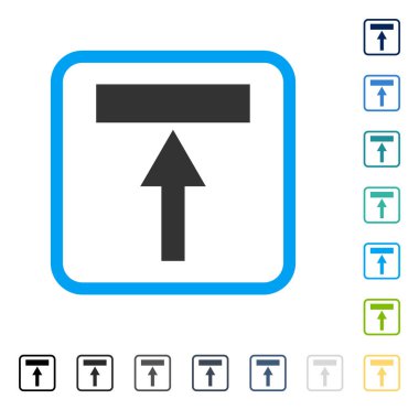 Top vektör simge çerçeveli taşımak