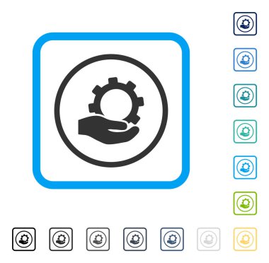 Hizmet vektör simge çerçeveli