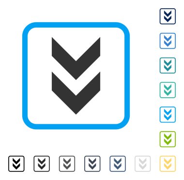 Çerçeveli vektör simgesi kaydır