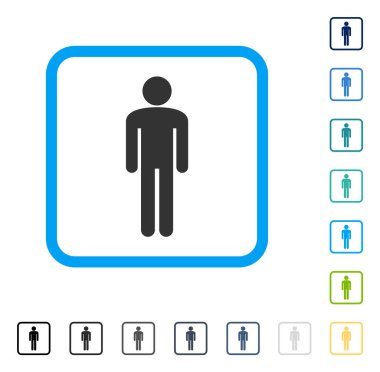 Vektör simge adama tuzak