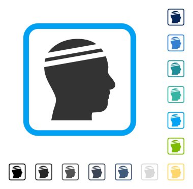 Hasta vektör simge çerçeveli