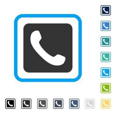 Telefon vektör simge çerçeveli