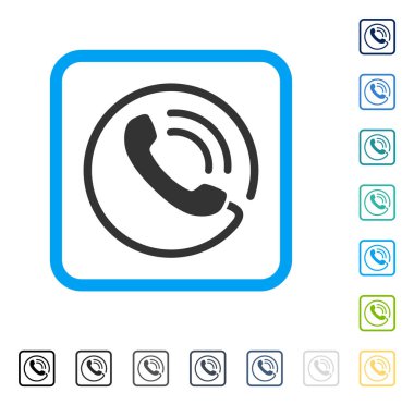 Telefon vektör simge çerçeveli