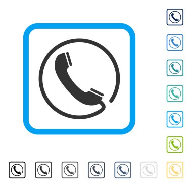 Telefon vektör simge çerçeveli